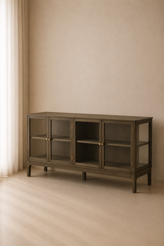 Zamora Skänk 40 x 180 x 80 cm Mörkbrun
