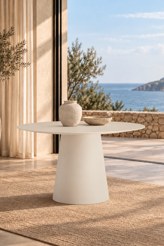 Lanzo Runda Matbord Ø120 Beige