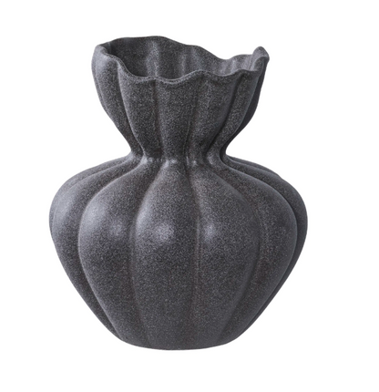 Black Ceramic Vase