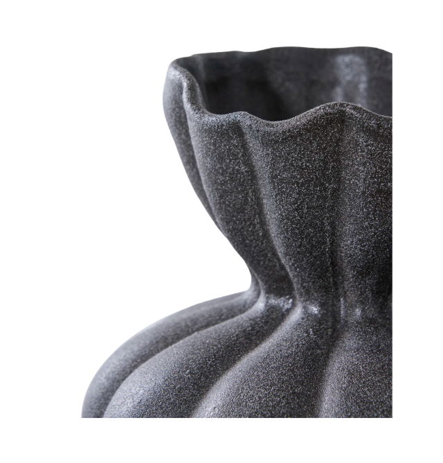 Black Ceramic Vase