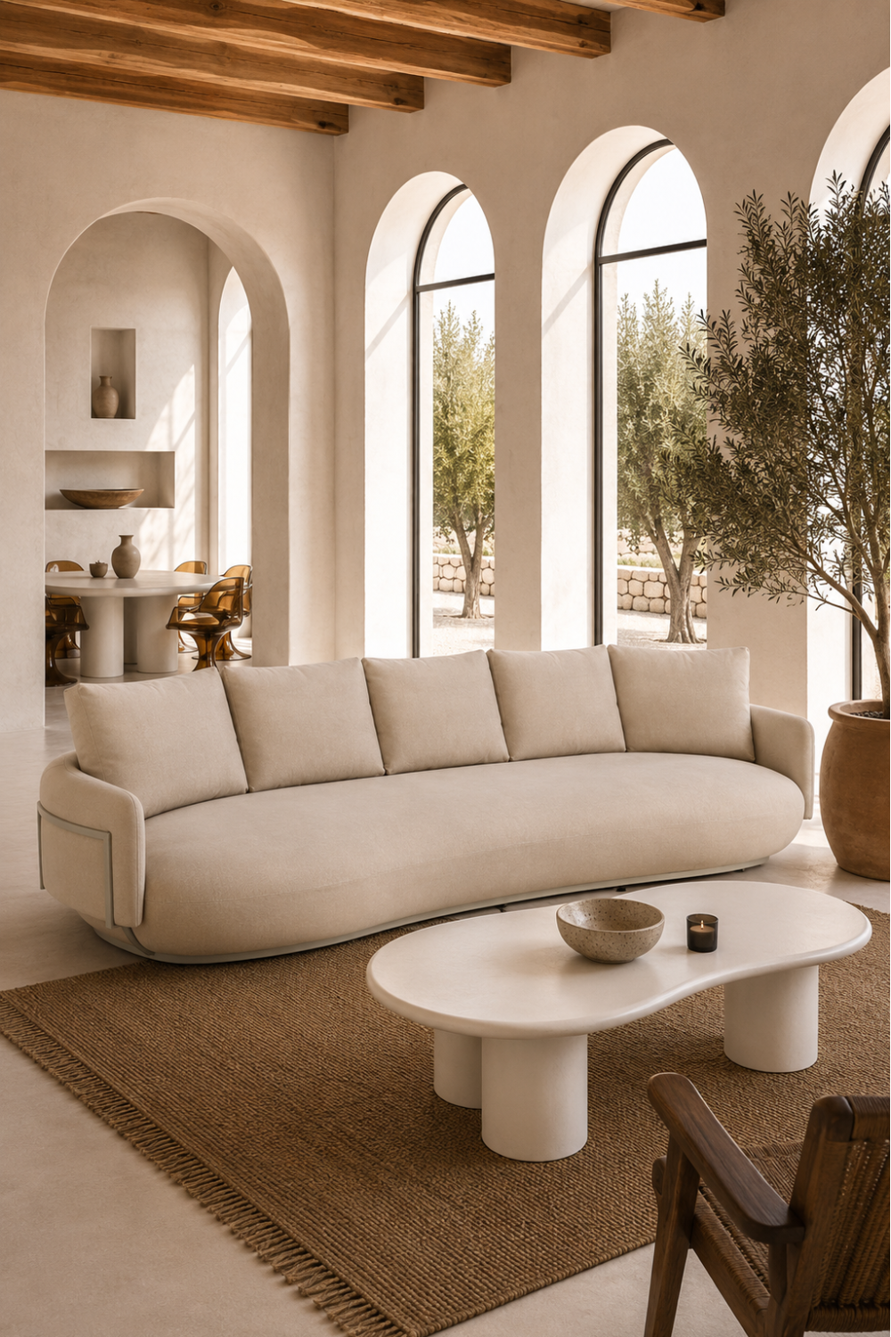 Stellar 4-personers sofa beige