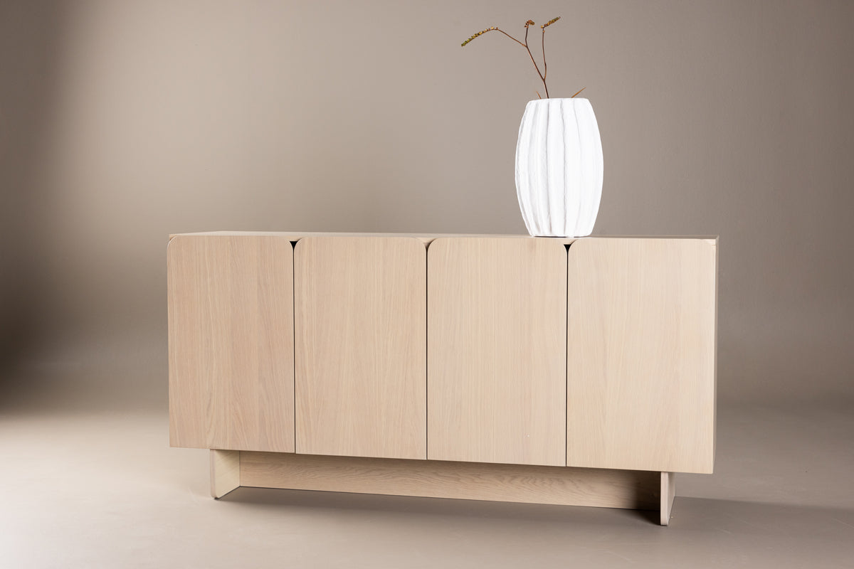 Tyresö Schrank 42 x 160 x 80 weiß getüncht