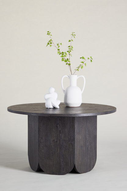 Förhandsboka Tekla Soffbord ø80x45 cm - MDF med Svart 3D Papper