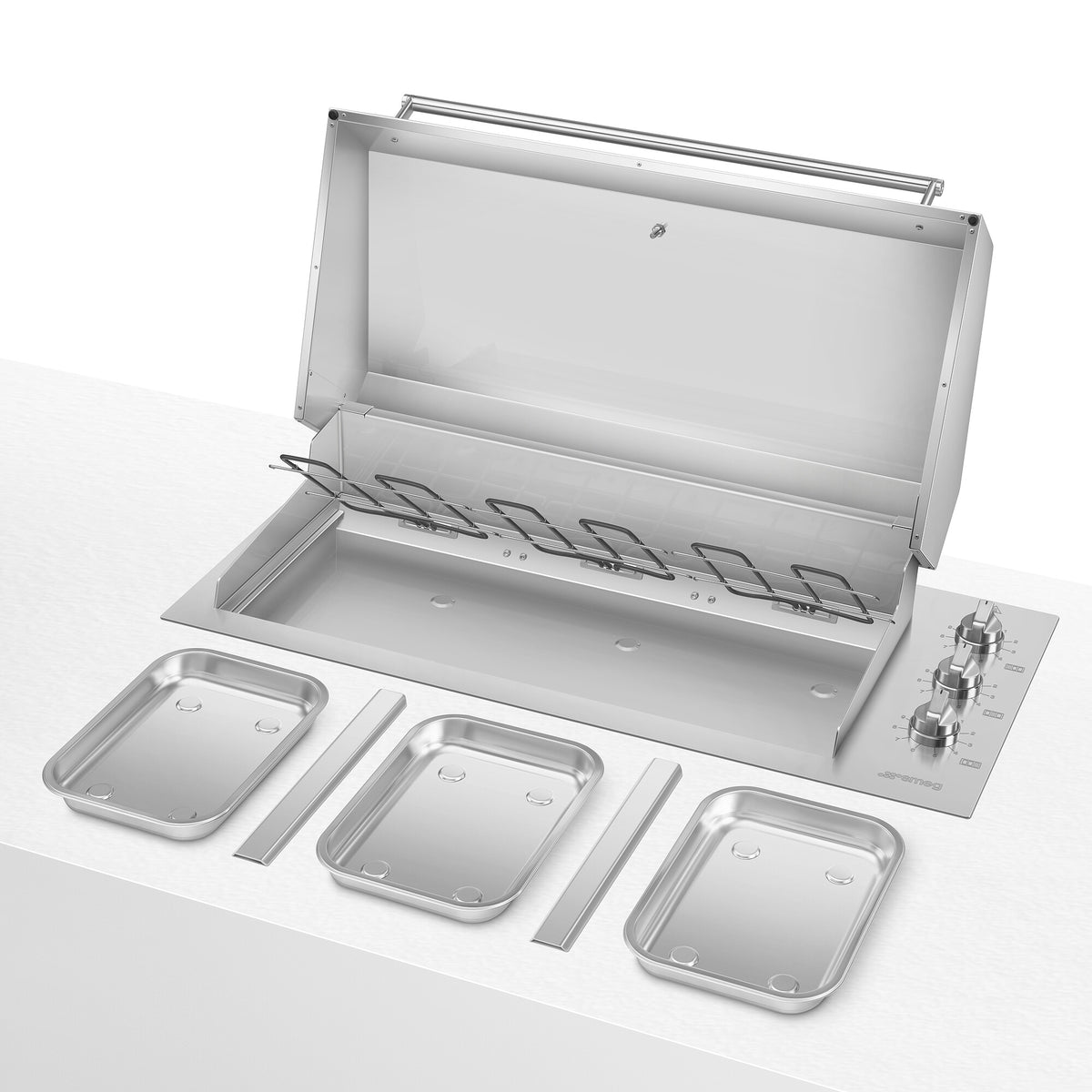 Elektrisk grill 120 cm | Rostfritt stål