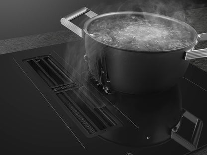 Induktionshäll med integrerad köksfläkt