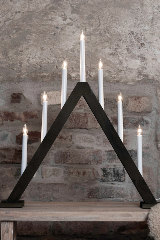 Ariele Advent Candleholder Dark Brown 7 Candles