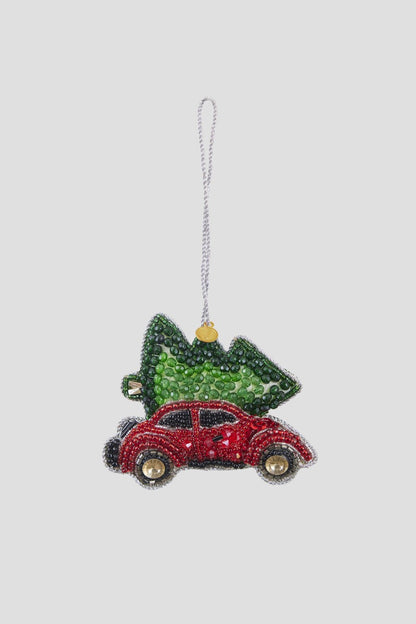 Car with tree  Julgransdekoration