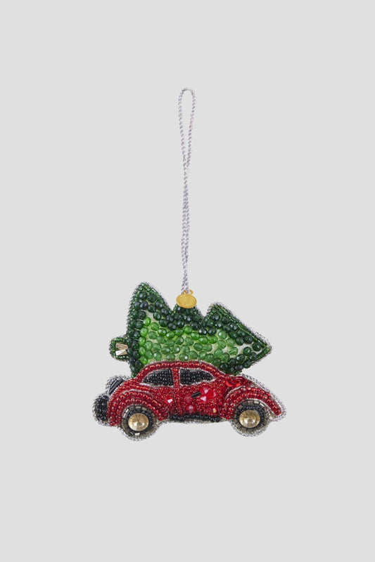 Car with tree Julgransdekoration