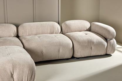 Mika 3 Soffmodul Beige med Divan