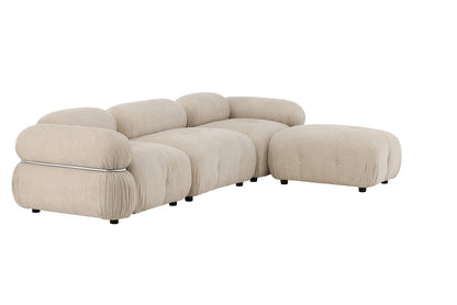 Mika 3 Soffmodul Beige med Divan