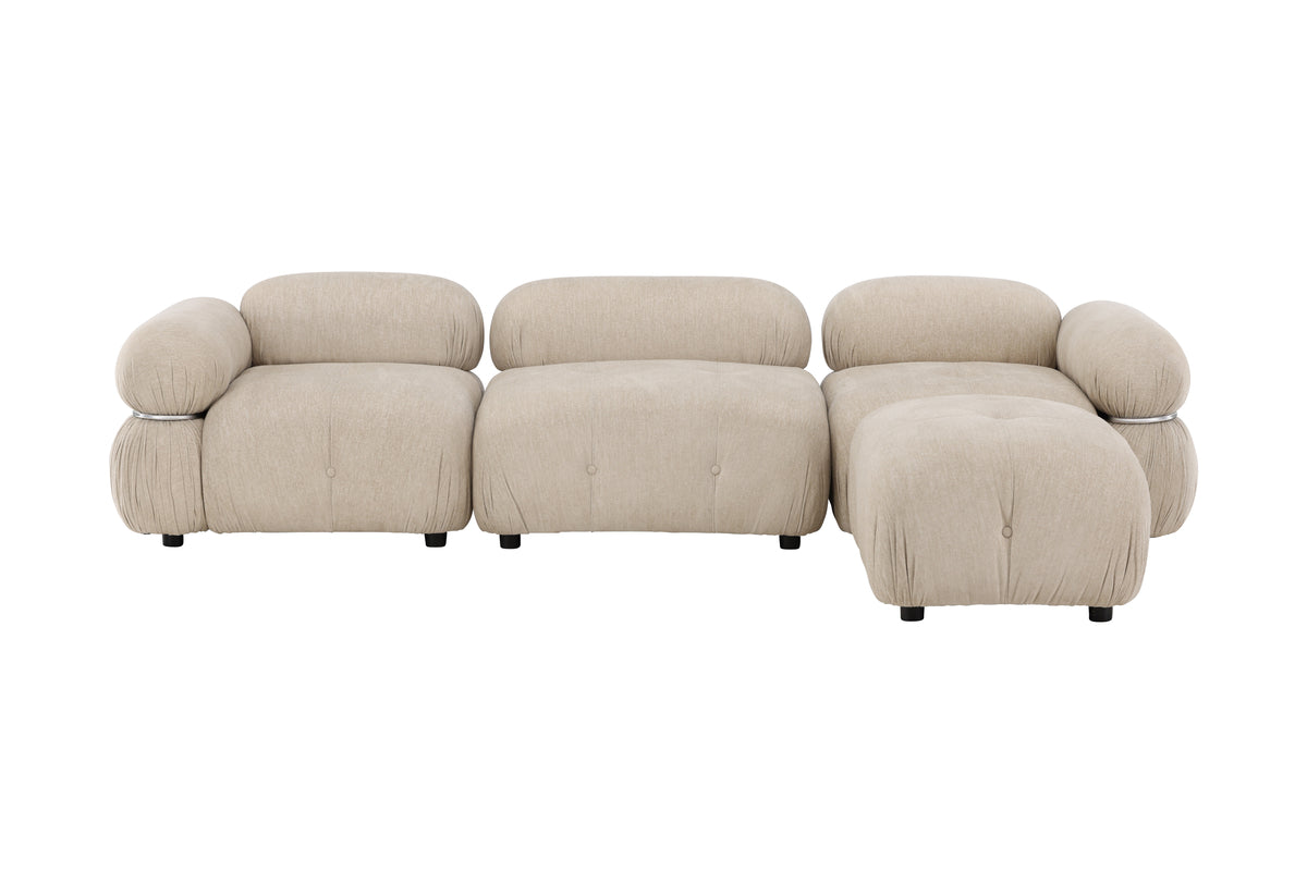 Mika 3 Soffmodul Beige med Divan