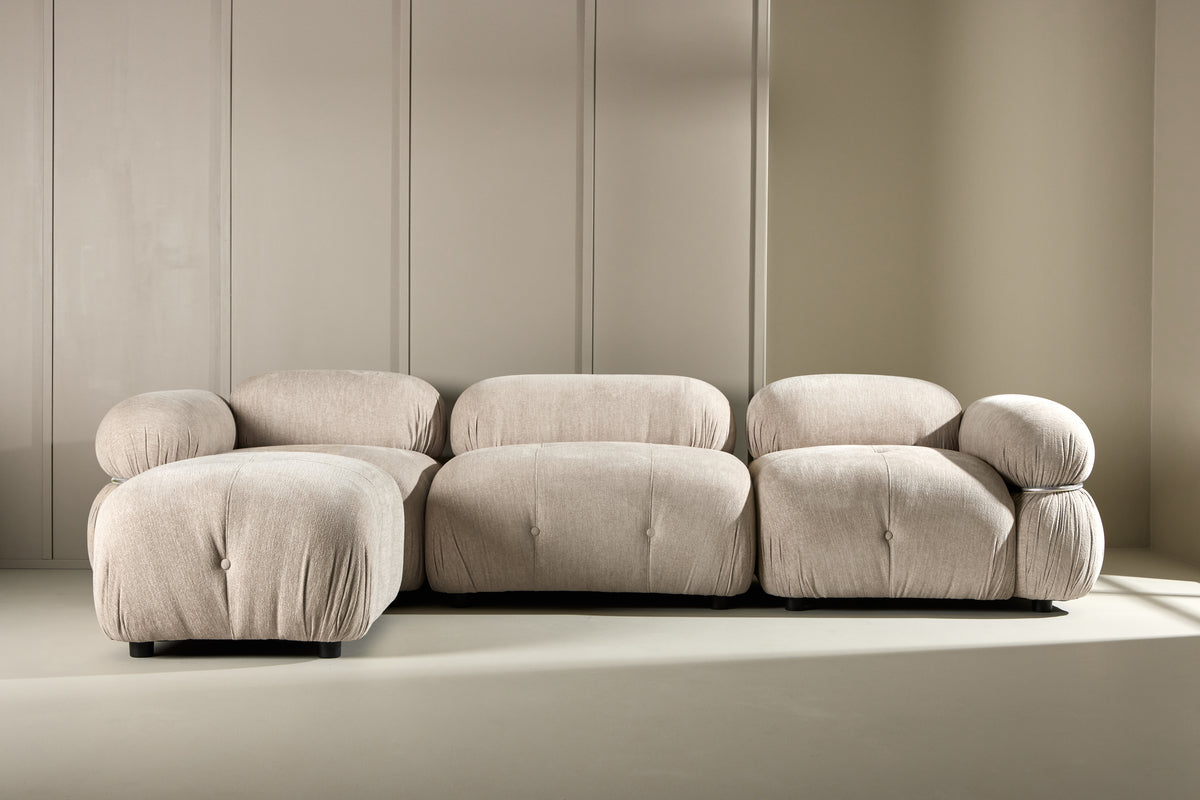 Mika 3 Soffmodul Beige med Divan