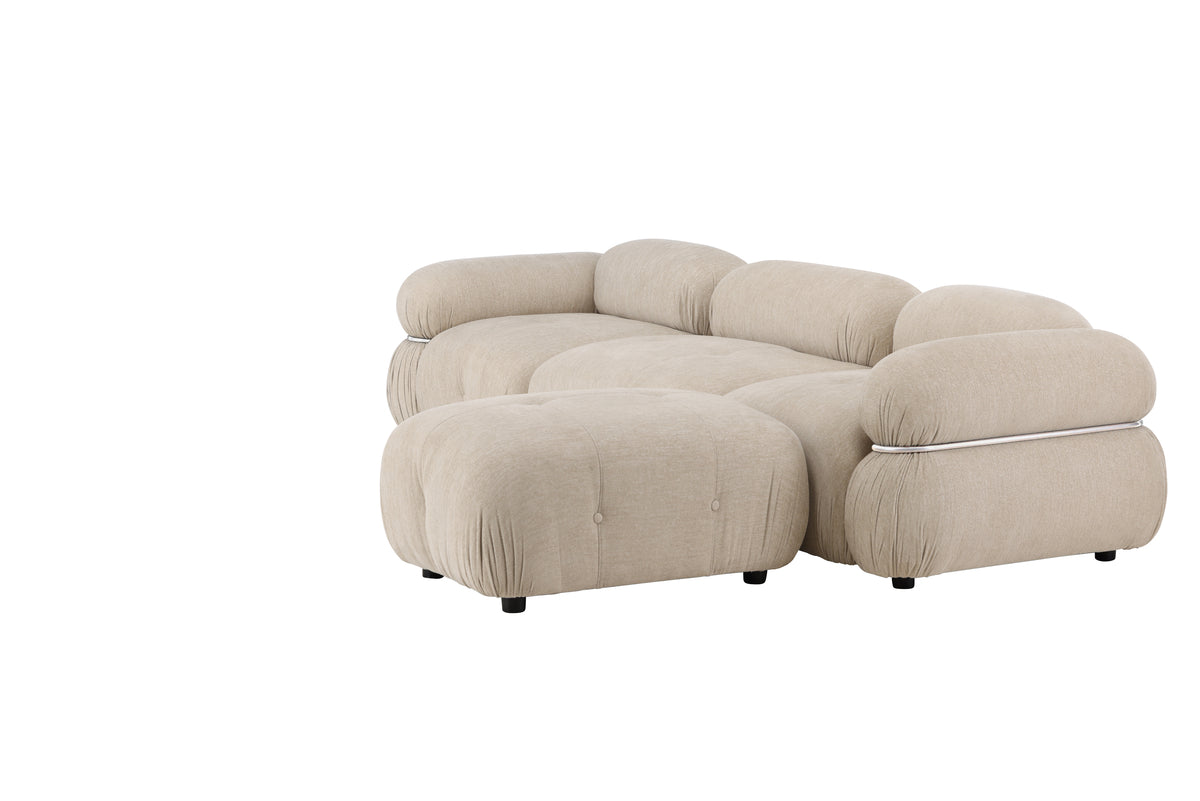 Mika 3 Soffmodul Beige med Divan