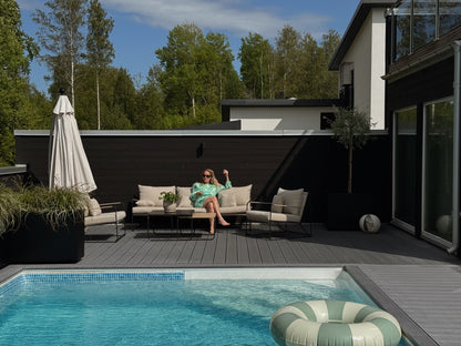Palazzo Sofa Set Black