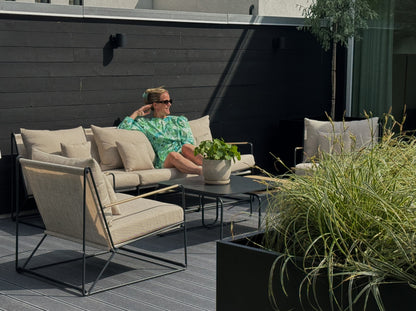 Palazzo Sofa Set Black