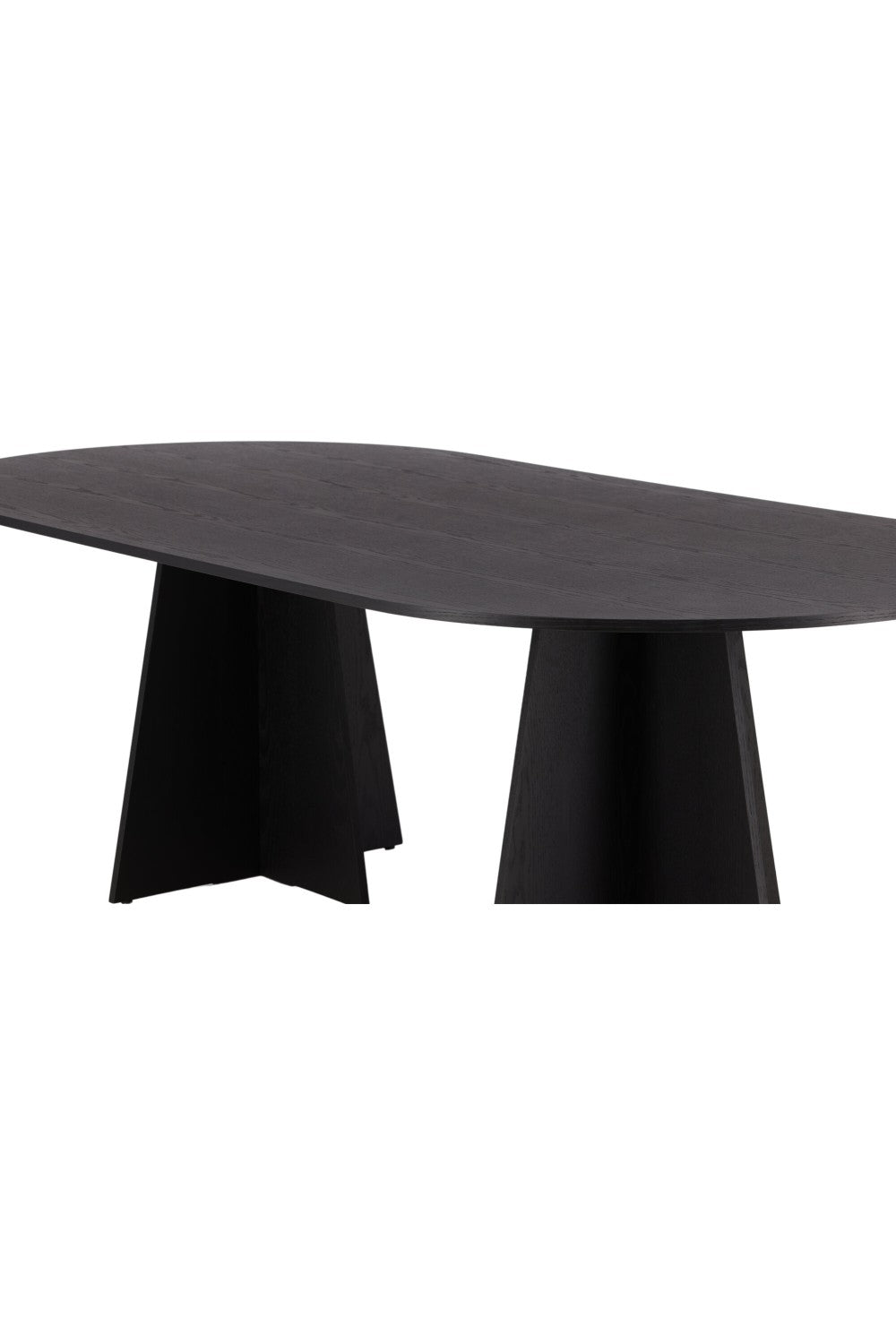 Bootcut Ovala Matbord 230 X 115 Svart