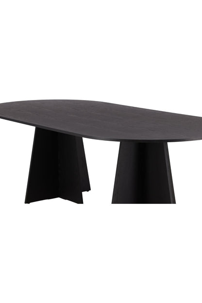 Bootcut Ovala Matbord 230 X 115 Svart