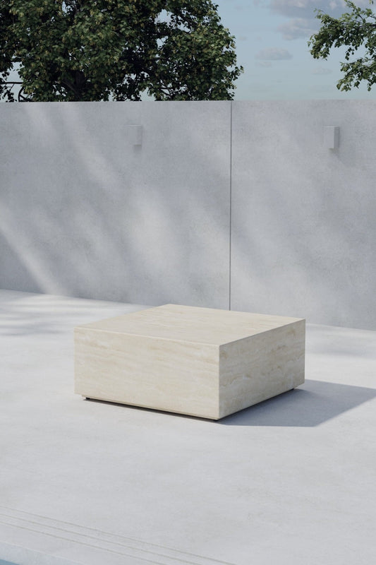 Lissabon Sidobord 80 X 80 X 35 Beige