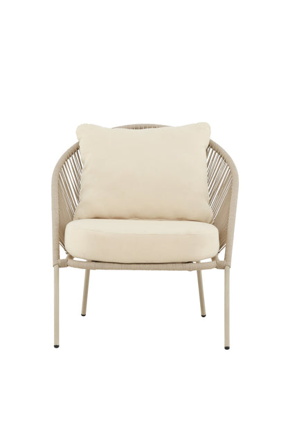 Lindos Loungefåtölj Beige