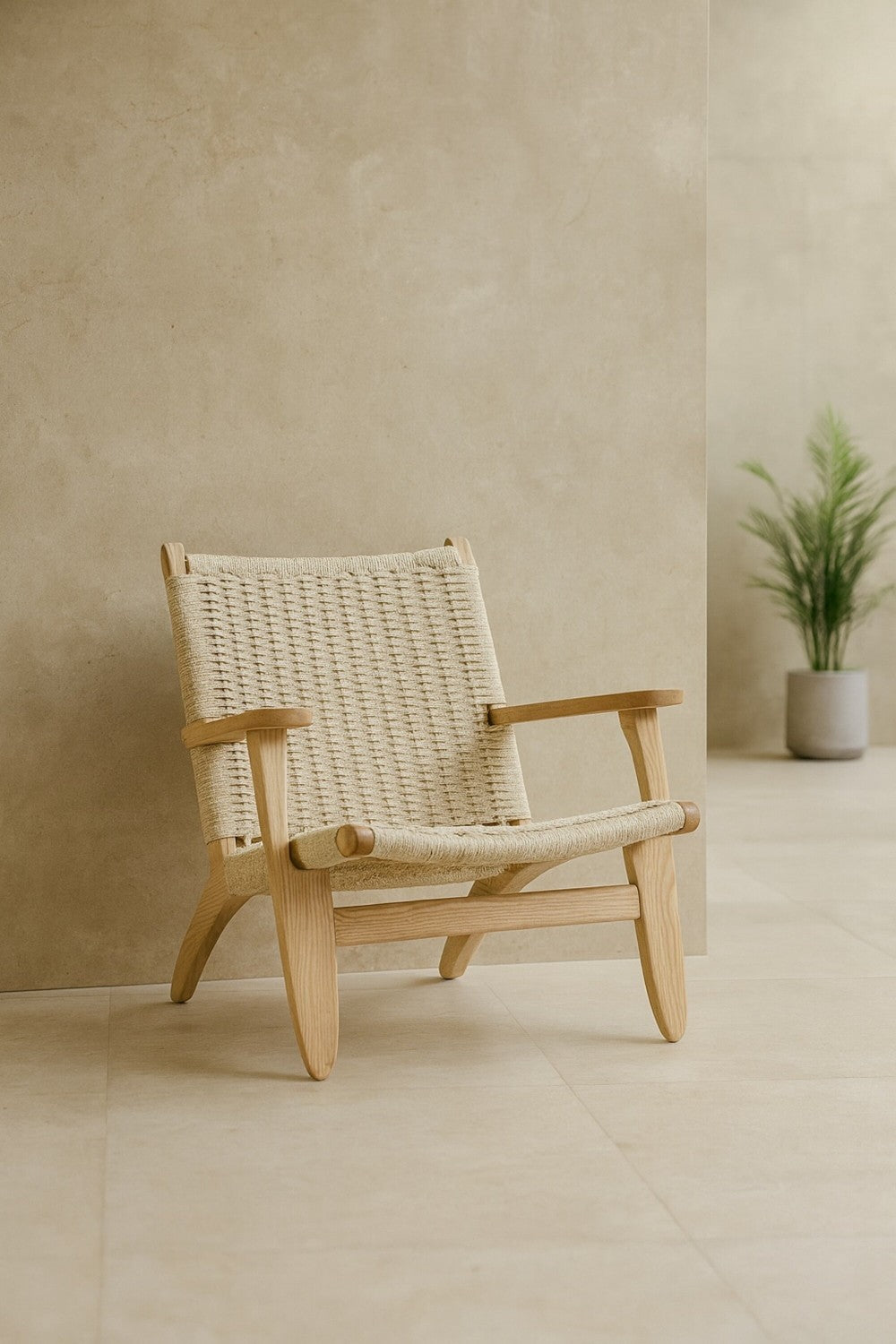 Lazy  Fåtölj Vitputsad