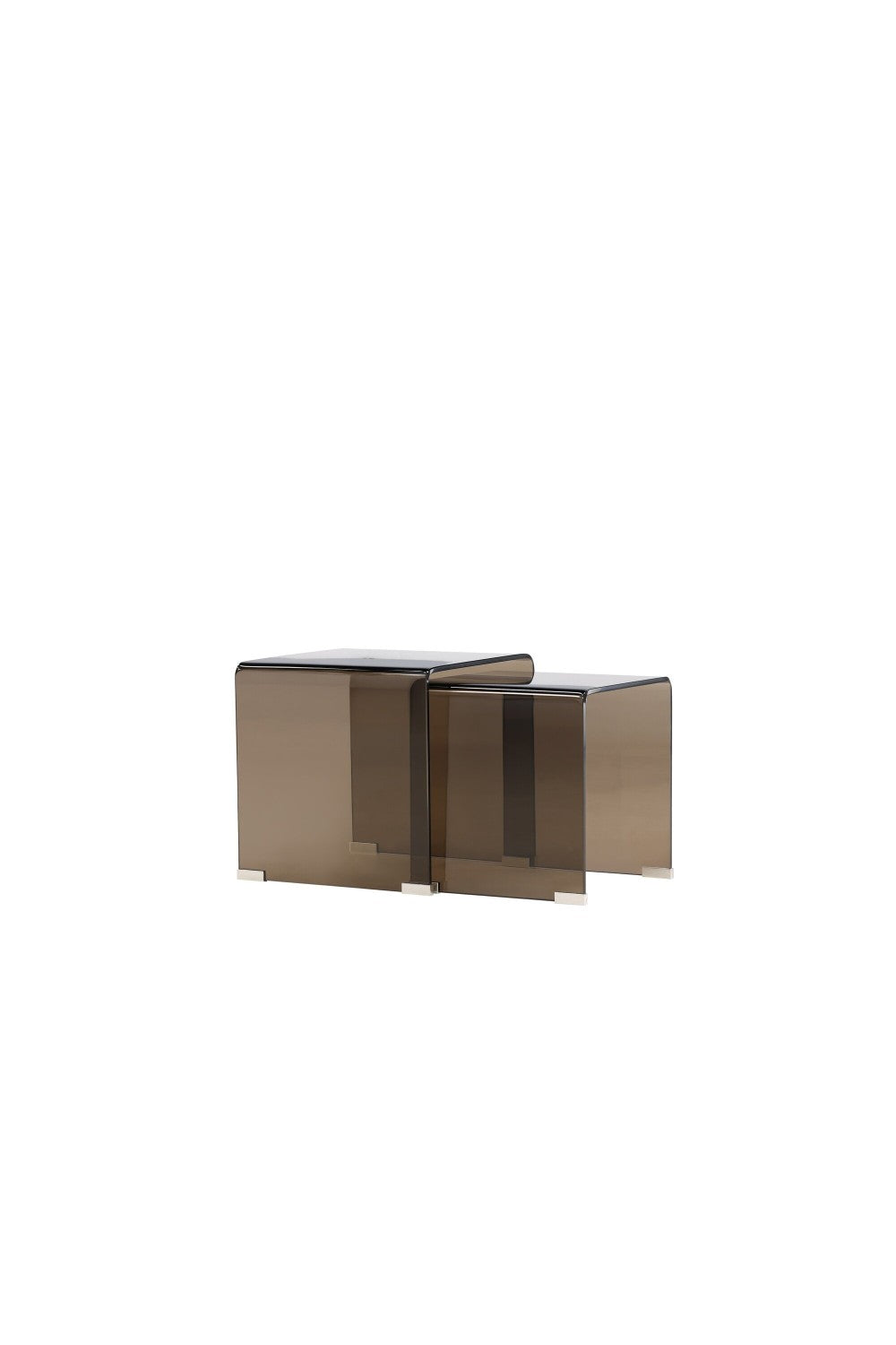 Telemark Sidobord Table 1: 42 X 42cm, Table 2: 36 X 36cm Brun