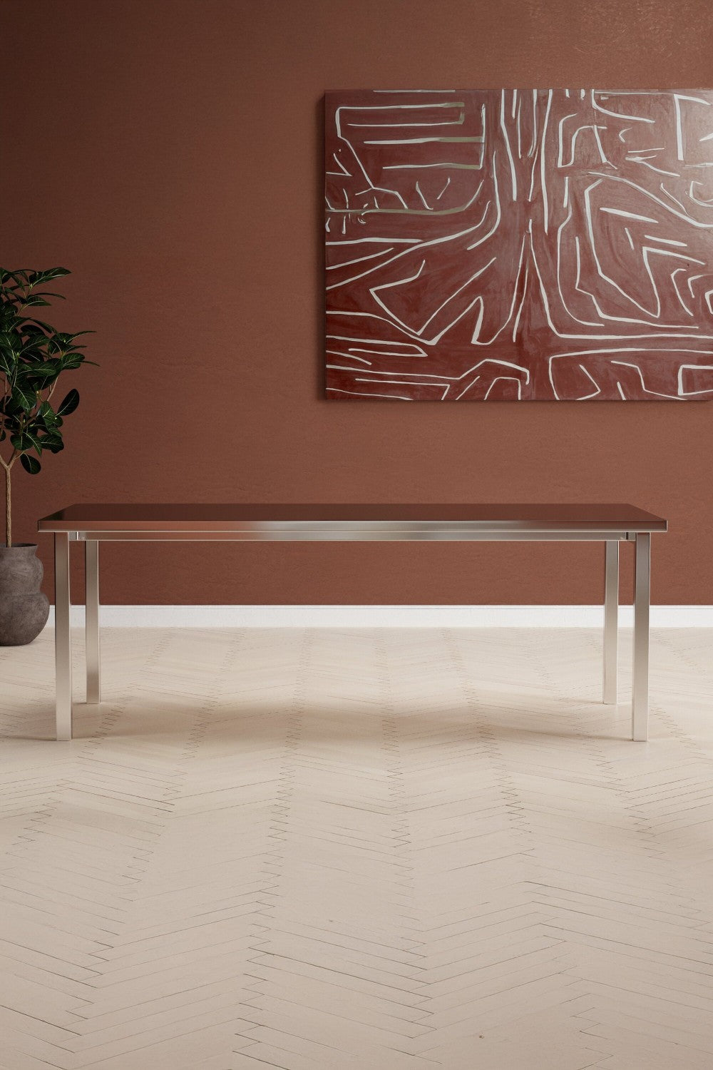 Cilo Rektangulära Matbord 210 X 95 Silver