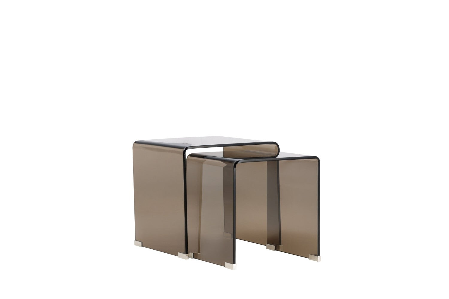 Telemark Sidobord Table 1: 42 X 42cm, Table 2: 36 X 36cm Brun