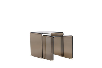 Telemark Sidobord Table 1: 42 X 42cm, Table 2: 36 X 36cm Brun