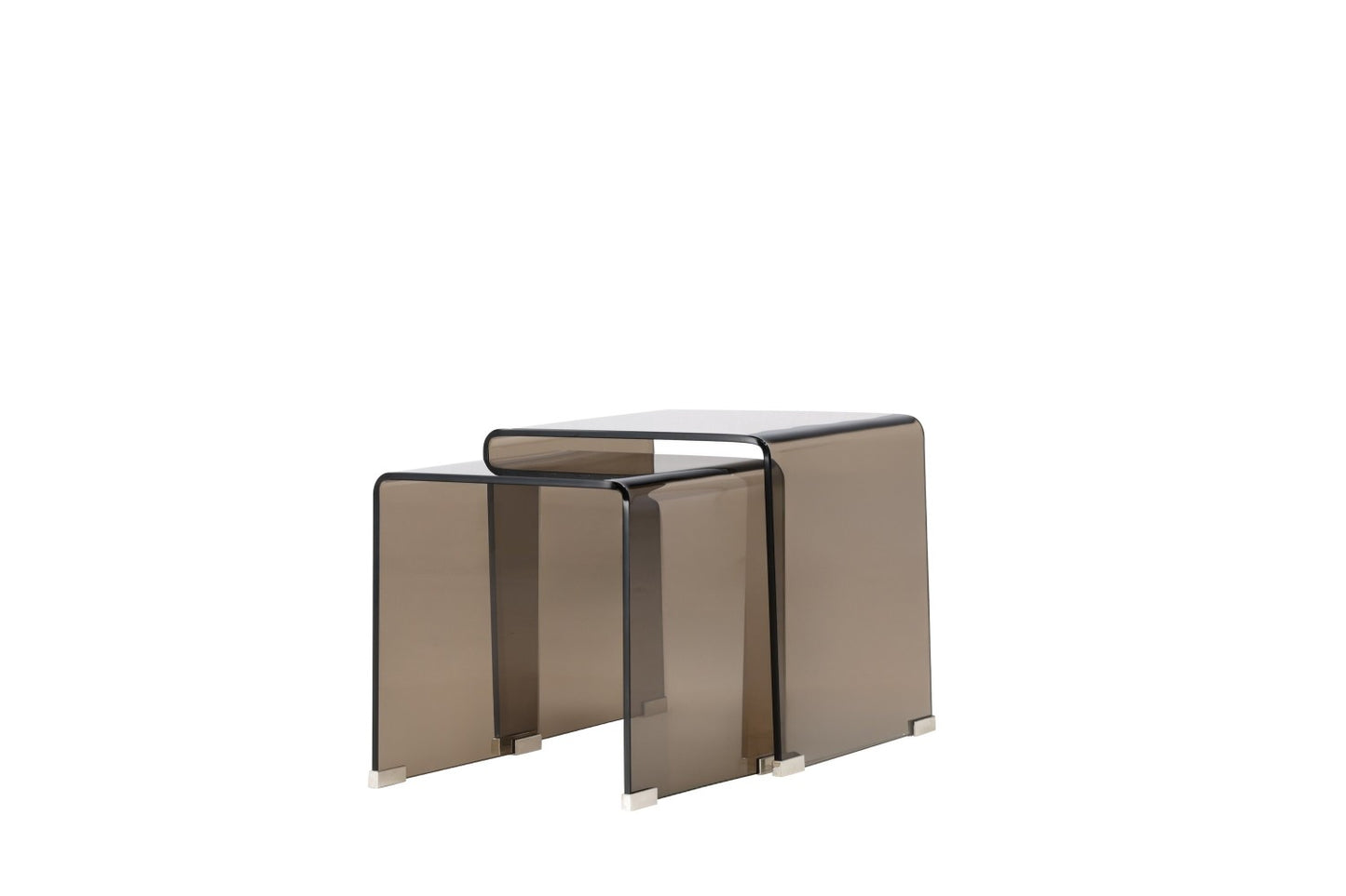 Telemark Sidobord Table 1: 42 X 42cm, Table 2: 36 X 36cm Brun