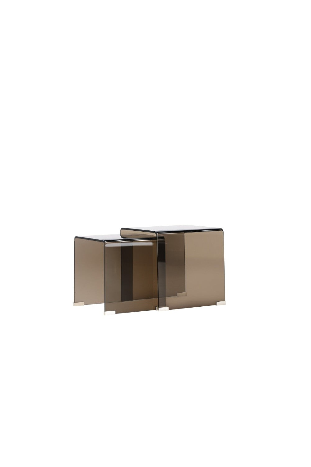 Telemark Sidobord Table 1: 42 X 42cm, Table 2: 36 X 36cm Brun