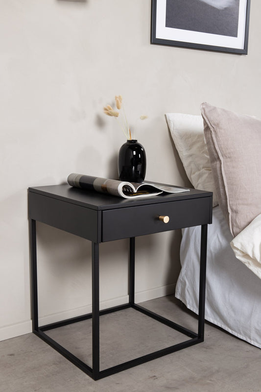 Bakal Sängbord 43 x 43 Svart