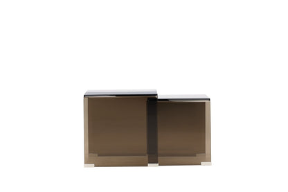 Telemark Sidobord Table 1: 42 X 42cm, Table 2: 36 X 36cm Brun