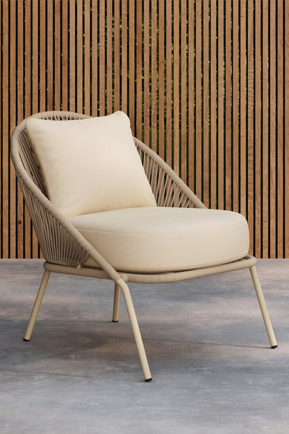 Lindos Loungefåtölj Beige