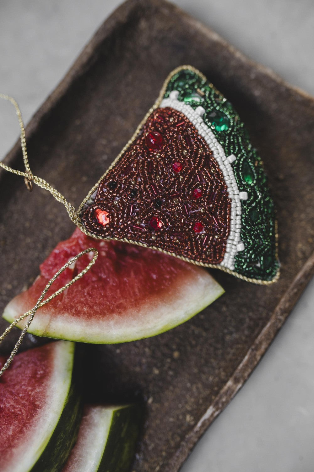 Ornament watermelon  Julgransdekoration