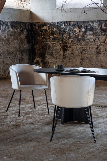 Bootcut Ovala Matbord 230 X 115 Svart