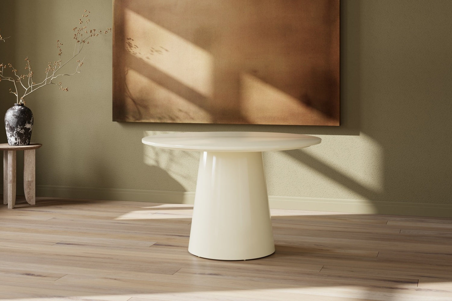 Lanzo Runda Matbord Ø120 Beige