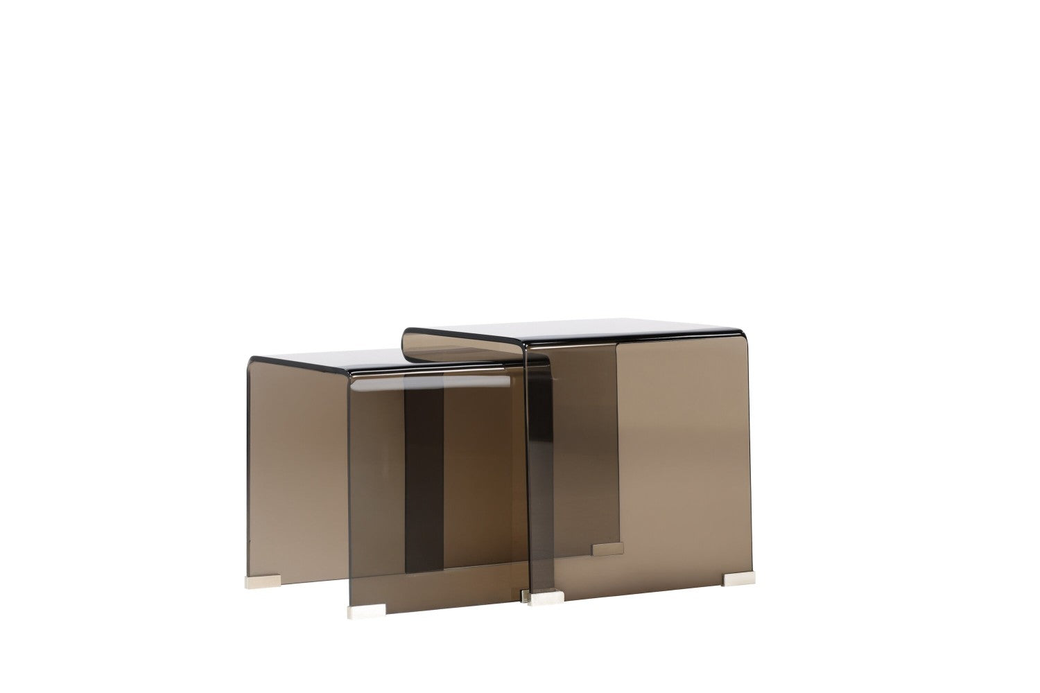Telemark Sidobord Table 1: 42 X 42cm, Table 2: 36 X 36cm Brun