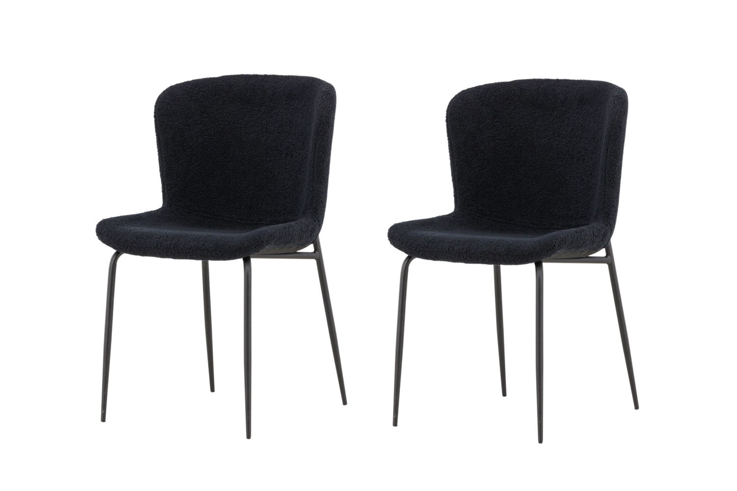 Modesto Matstolar 2-pack Svart