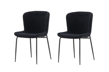 Modesto Matstolar 2-pack Svart