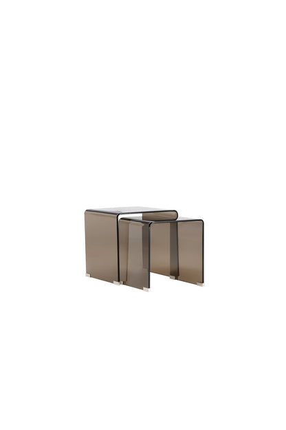 Telemark Sidobord Table 1: 42 X 42cm, Table 2: 36 X 36cm Brun