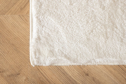 Witte Rechthoekige Mat 230x160 cm Wit